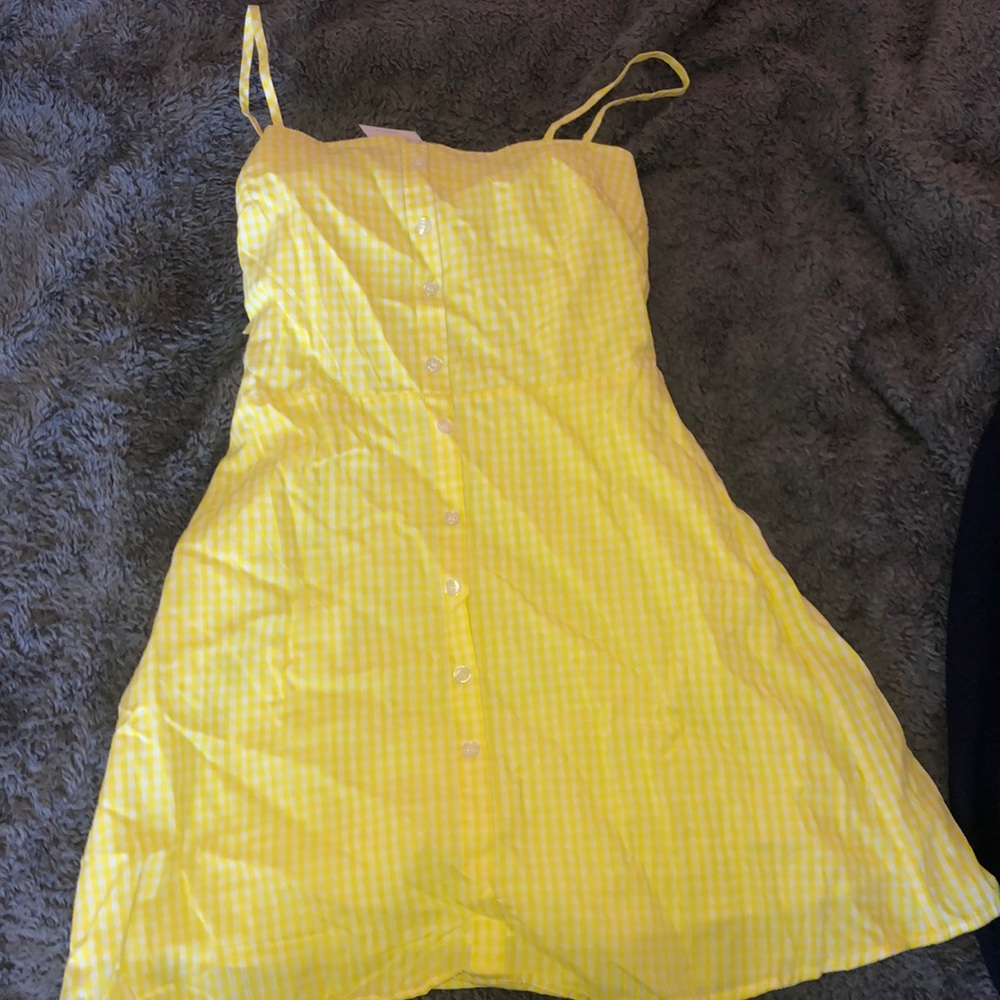 Yellow Plaid Zaful dress
